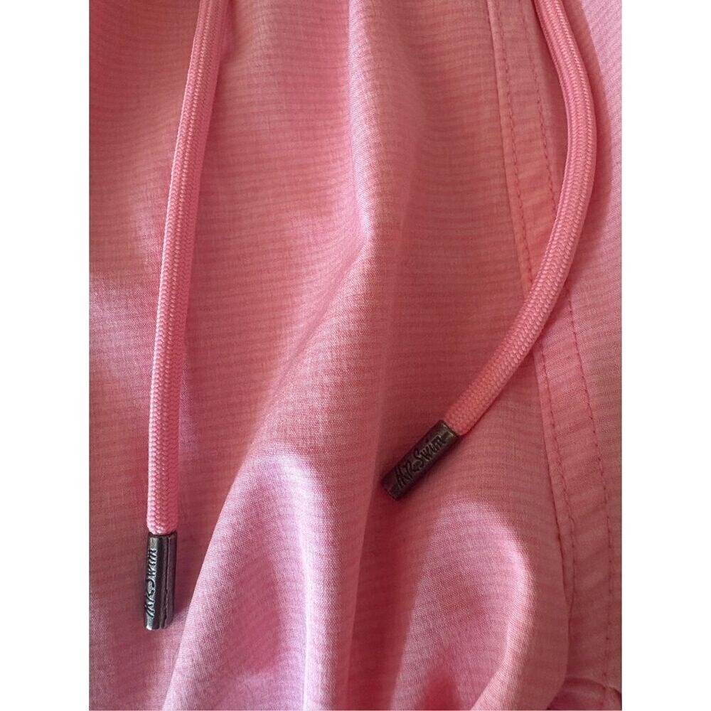 Mr. Swim Serious Fun Shorts Mens L Pink Drawstring Zipper Pocket Swim Trunks - Picture 4 of 10